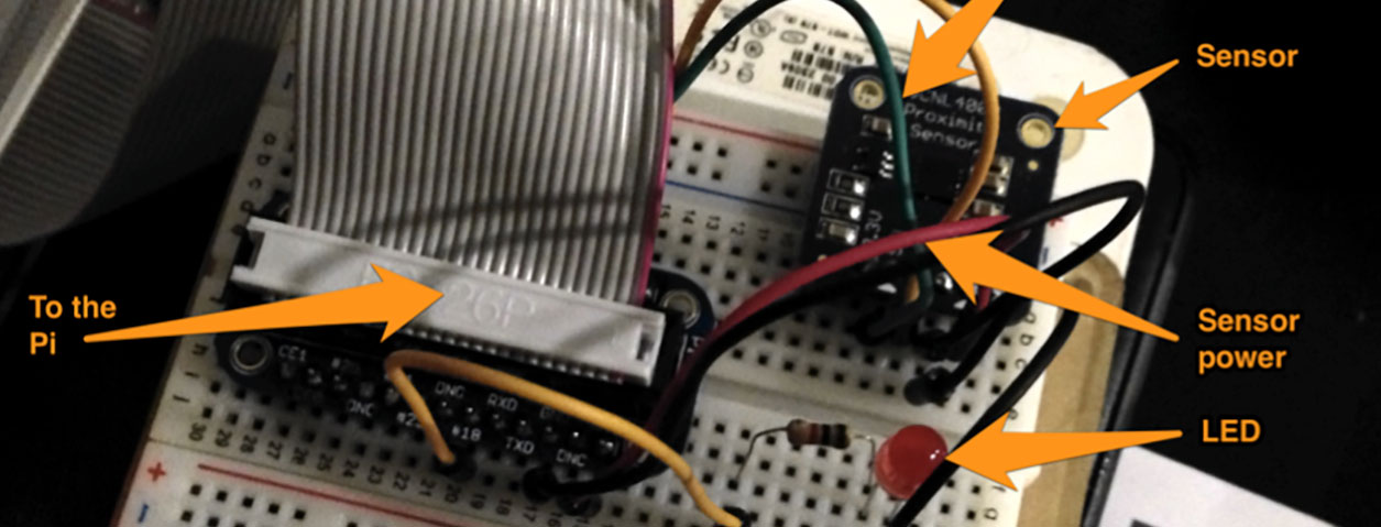 Proximity alarm with the Raspberry Pi